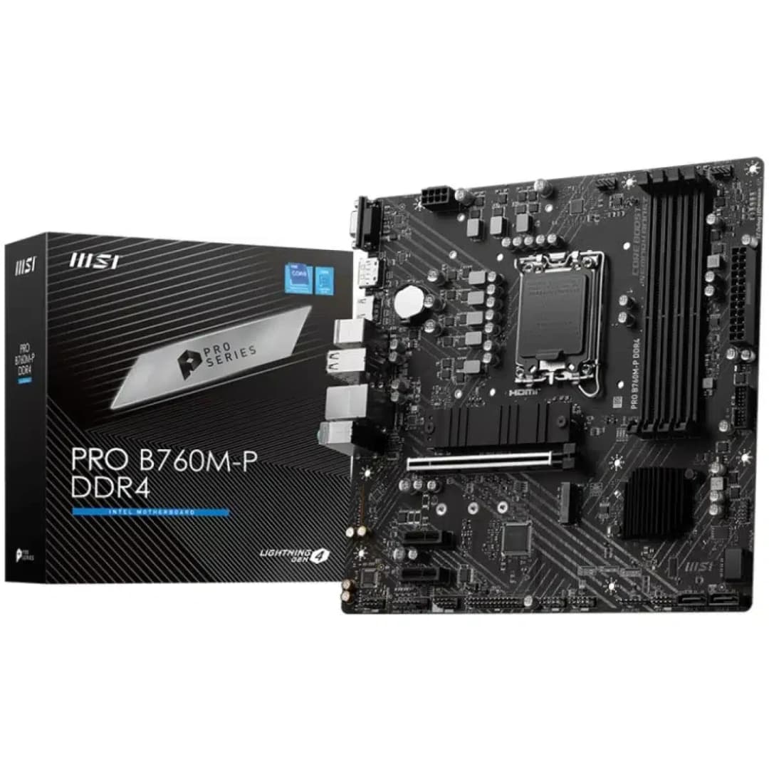 MSI PRO B760M-P LGA1700 Micro-ATX Motherboard