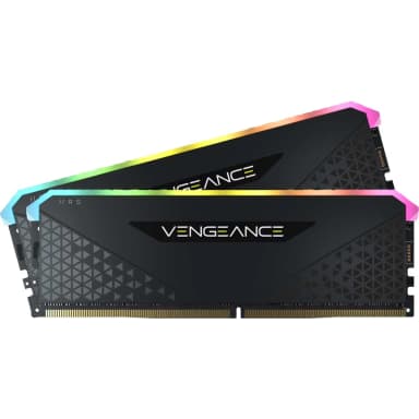 CORSAIR VENGEANCE® RGB RS 16GB (2 x 8GB) DDR4 RAM 3600MHz CL18 Memory Kit — Black