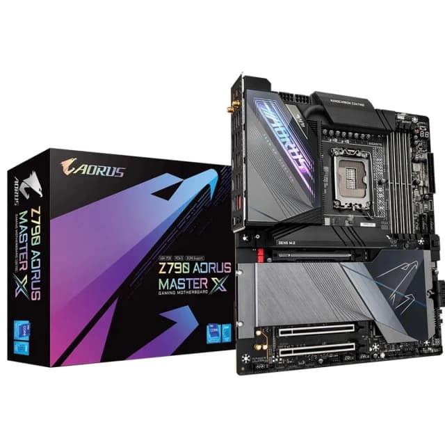 GIGABYTE Z790 AORUS MASTER X WiFi 7 ATX Gaming Motherboard – Optimized for Next-Gen Intel Processors, DDR5, and PCIe 5.0