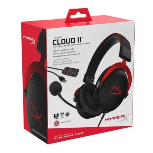 HyperX Cloud II Gaming Headset – Red