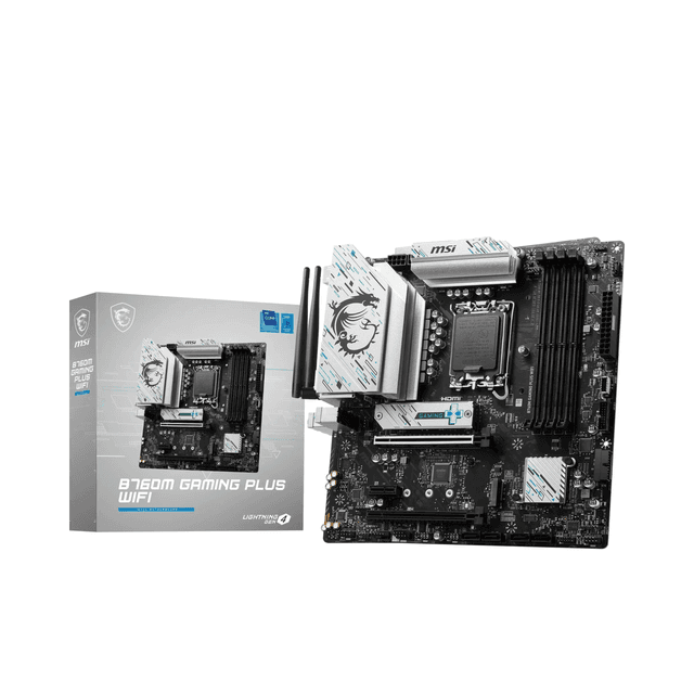 MSI B760M GAMING PLUS WIFI LGA 1700 Micro-ATX Motherboard