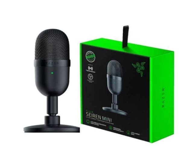 Razer Seiren Mini USB Condenser Microphone Black – Compact Studio Quality