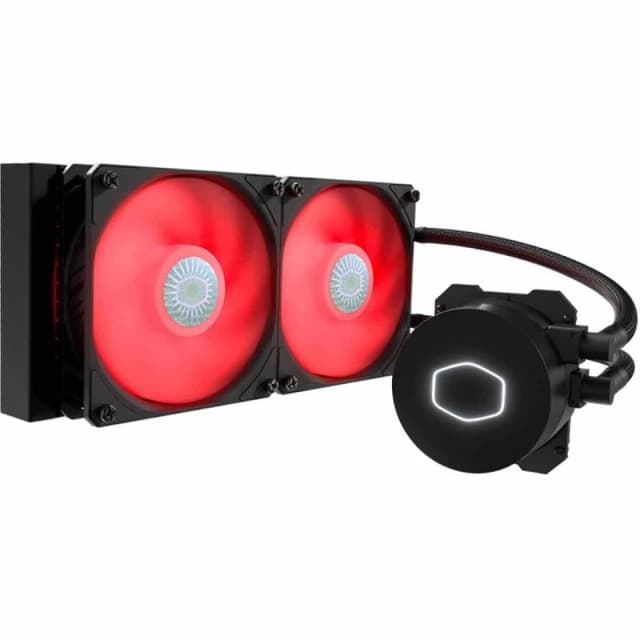 Cooler Master MasterLIquid ML240L V2 CPU Liquid Cooler,New Generation Dual Chamber Pump,New SickleFlow,120mm Red Led