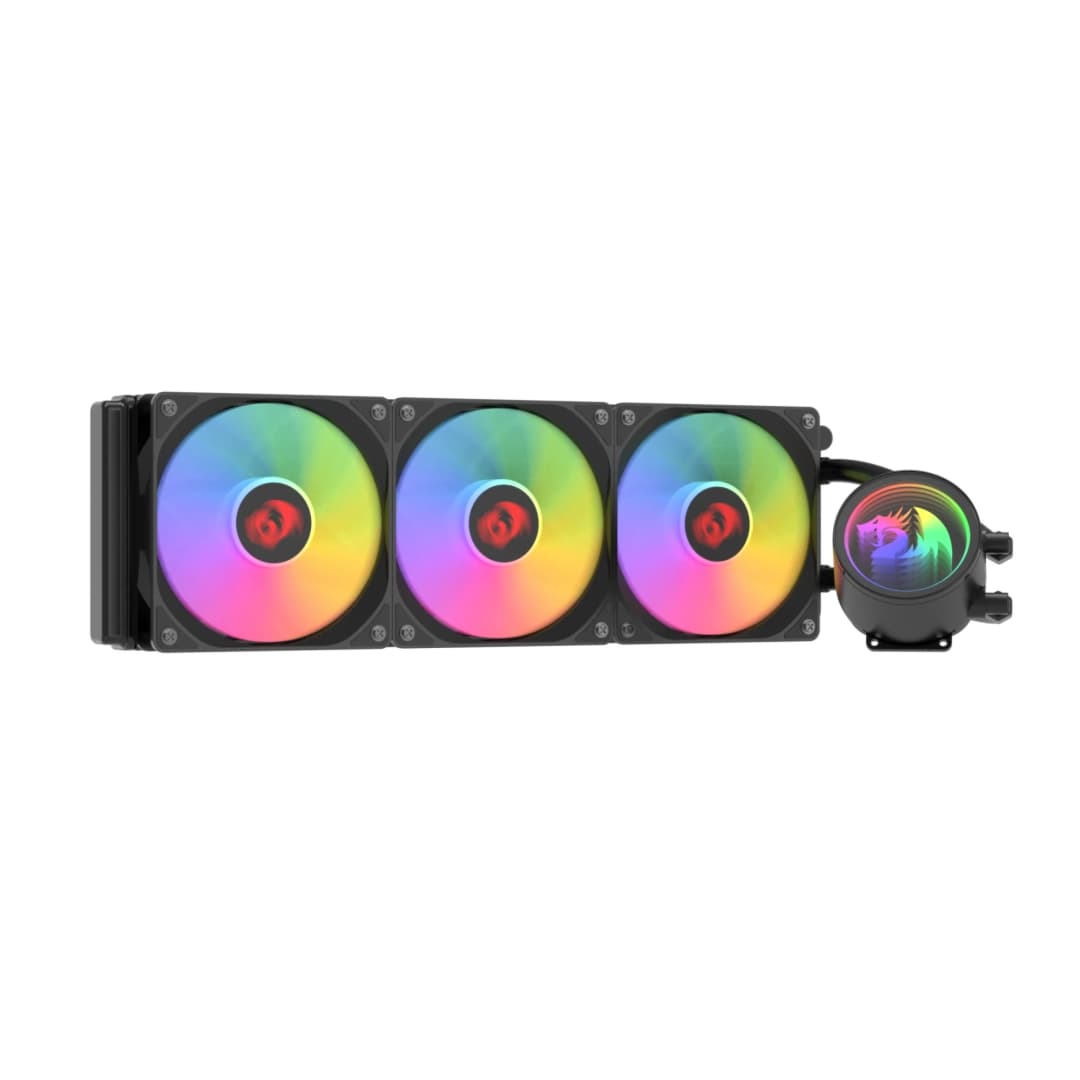 Redragon CCW-3013 ARGB 360mm Black Liquid CPU Cooler with 3x120mm Fans and Intel AMD Compatibility