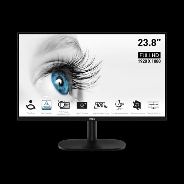 MSI Monitor PRO MP245V 24″ FHD 100Hz, HDMI, VA Display – Black