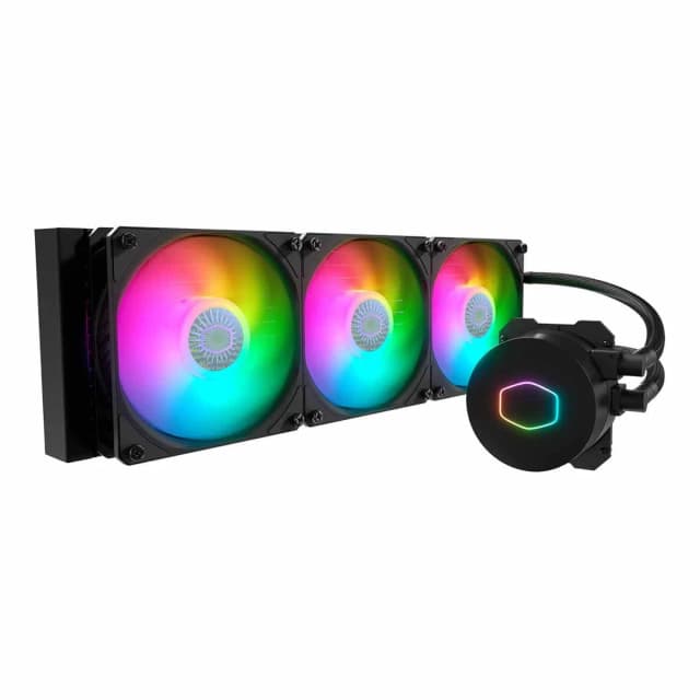 Cooler Master MasterLiquid ML360L ARGB V2 CPU Liquid Cooler,New 3RD GEN Dual Chamber Pump,SickleFlow120 ARGB,LGA1700 Support-Black