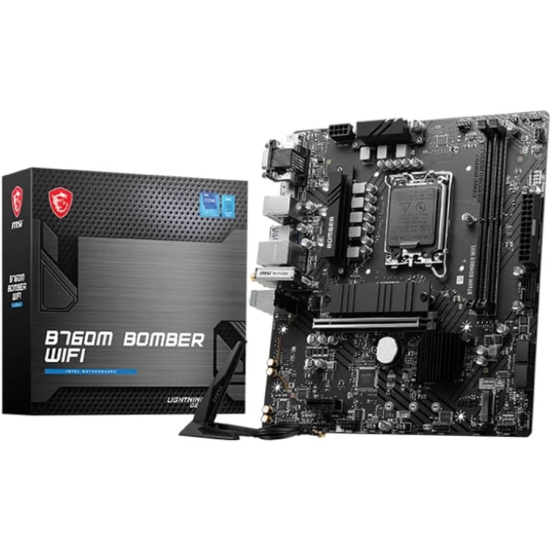 MSI B760M BOMBER Wi-Fi 6E mATX Gaming Motherboard
