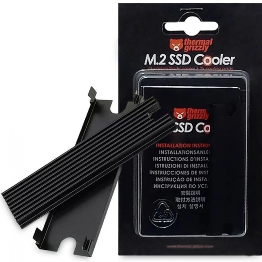 Thermal Grizzly NVMe M.2 SSD Cooler – Passive Cooler with Thermal Pads for Optimal SSD Performance
