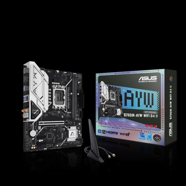 ASUS B760M-AYW WIFI D4 DDR4 Intel Motherboard with WiFi 6