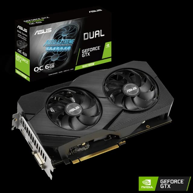 ASUS Dual GeForce® GTX 1660 SUPER™ OC Edition 6GB GDDR6