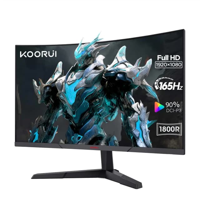 KOORUI 24 INCH CURVED GAMING MONITOR – FHD 1080P 165HZ VA 1MS 165HZ 24E6C
