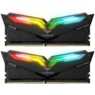 TEAMGROUP T-Force NIGHT HAWK RGB 16GB 2×8 3600MHZ DDR4 GAMING MEMORY