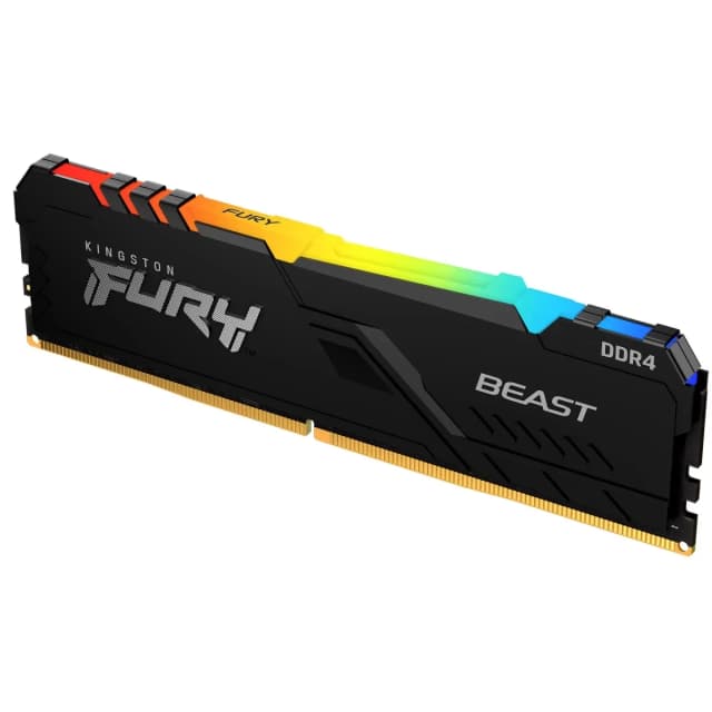 KINGSTON FURY BEAST RGB 16GB 5200MT/S DDR5 DESKTOP MEMORY SINGLE MODULE