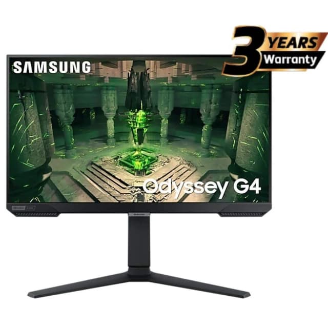 Samsung Odyssey G4 27″ FHD Flat Monitor, IPS, 240Hz, 1ms(GTG), HDR10, 99% sRGB, G-Sync Compatible, UltraWide Game View ,w/ Ergonomic Stand