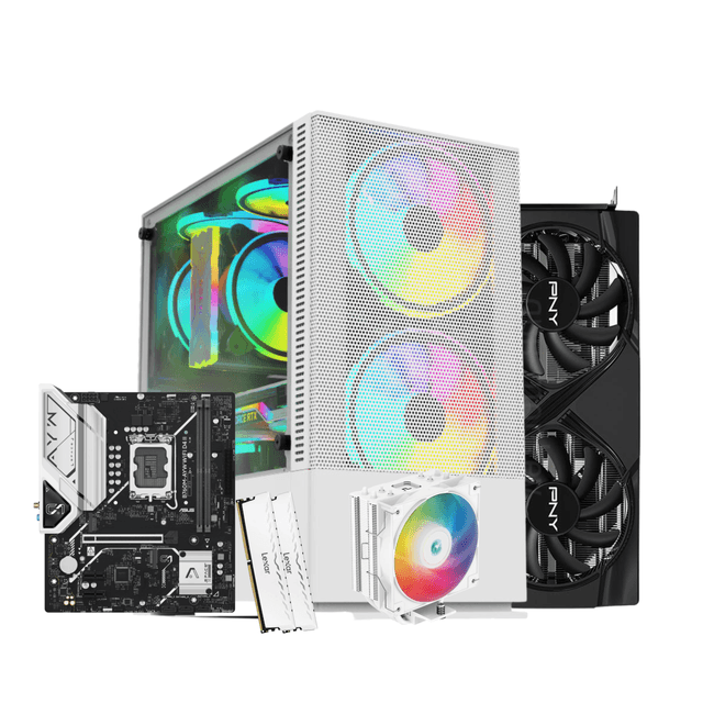 GAMING PC Intel Core i5-14400F RTX 5060 Ti – PNY 8GB GPU, 16GB DDR4 RAM, 1TB NVMe SSD