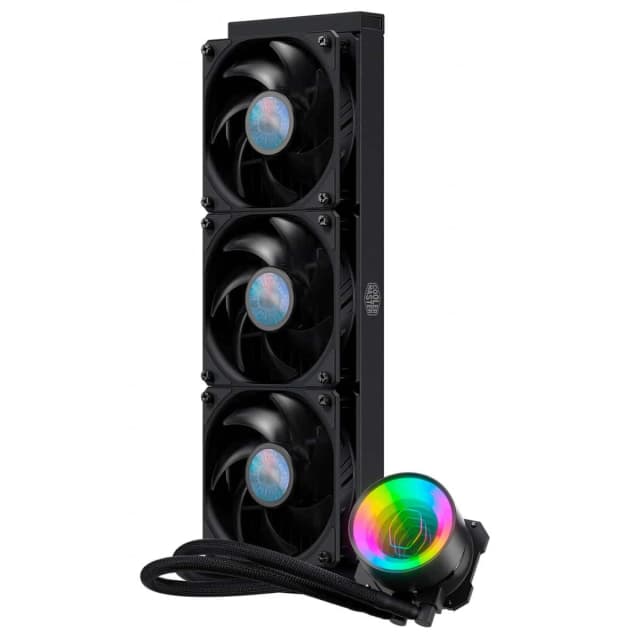 Cooler Master MasterLiquid ML360 Mirror CPU Liquid Cooler,New 3RD GEN Dual Chamber Argb Pump, Non-LED Fans