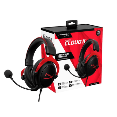 HyperX Cloud II Gaming Headset with Virtual 7.1 – Black/Red
