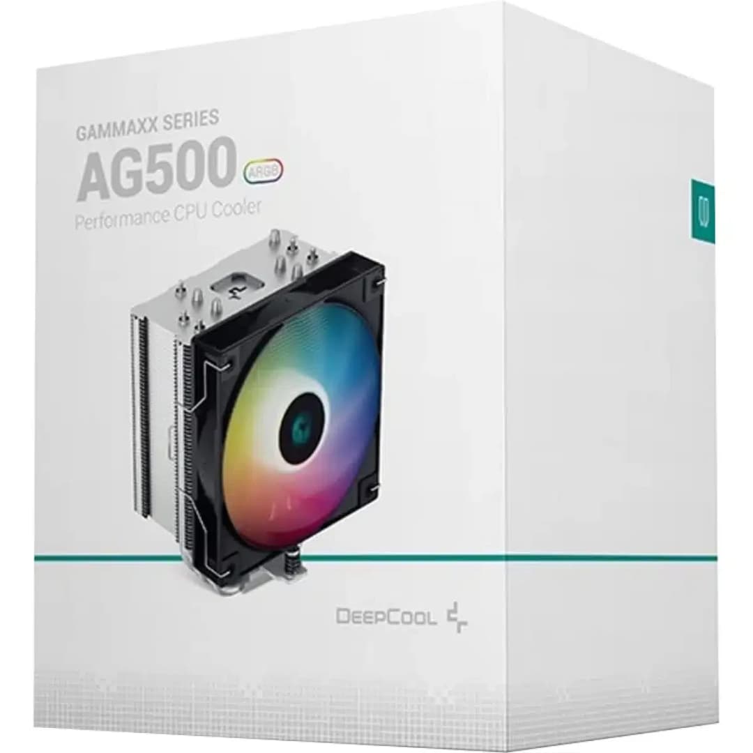 DeepCool GAMMAXX AG500 ARGB CPU Air Cooler 240w TDP 120mm ARGB PWM Fan 1850RPM Quiet Noise For AMD & Intel