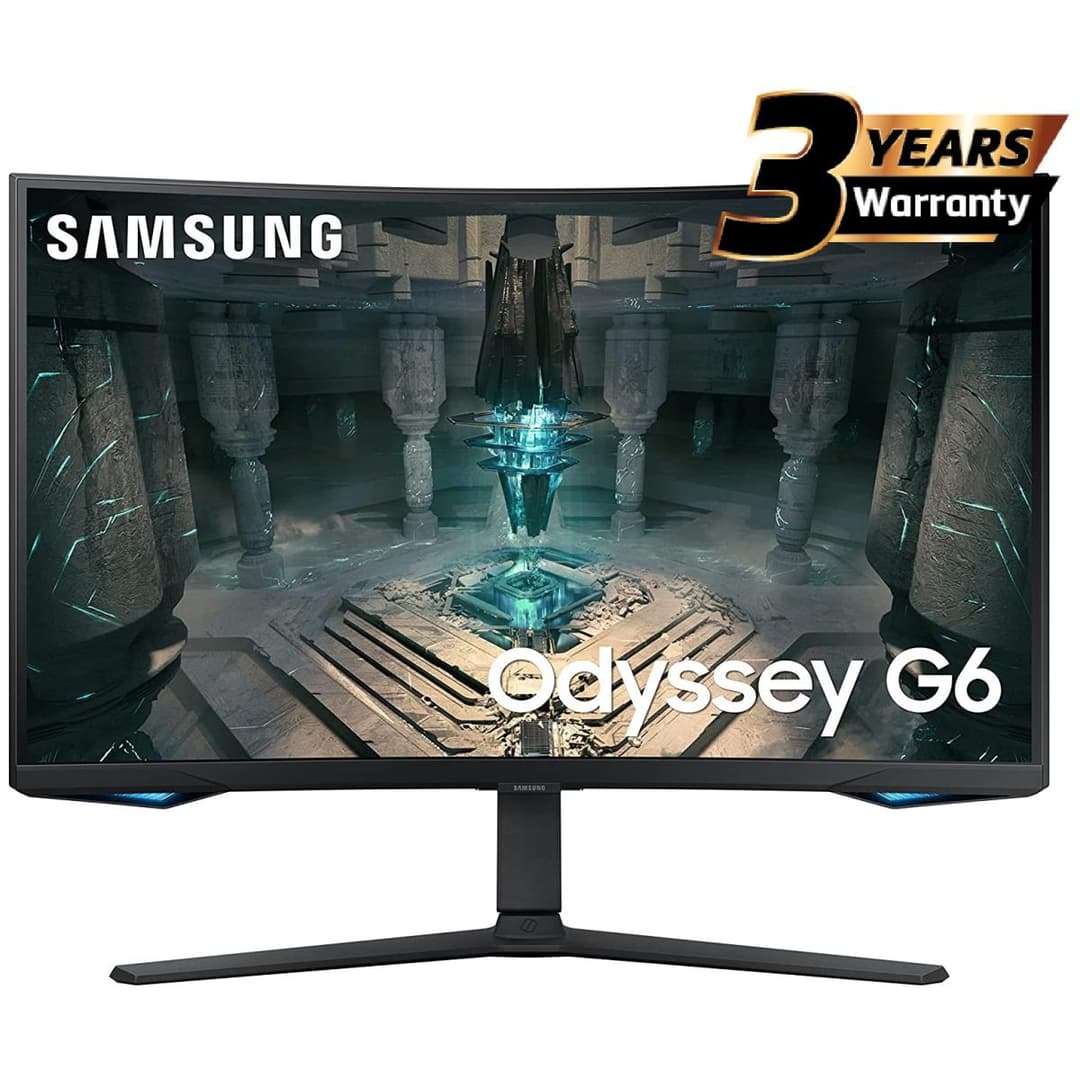 Samsung Odyssey G6 Monitor - 32" Curved VA 2K Display with HDR600 and 240Hz Refresh Rate