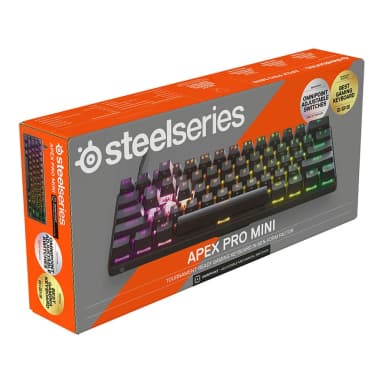 SteelSeries Apex Pro Mini 60% Wired Gaming Keyboard – OmniPoint 2.0 Adjustable Switches