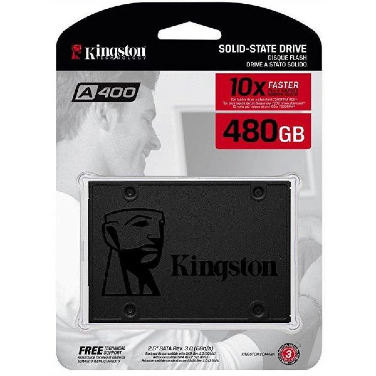 Kingston A400 480gb Sata Iii Solid State Drive (Ssd) |  SSD