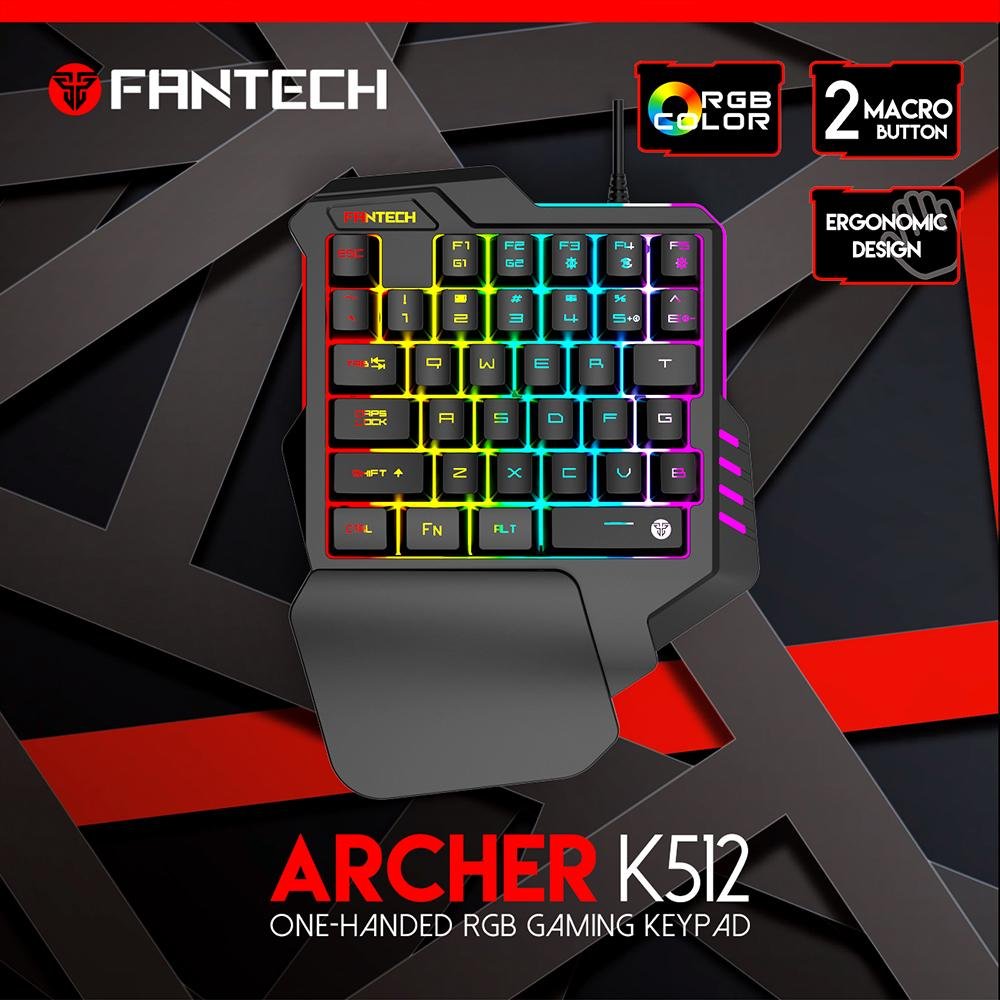 Fantech – K512 Archer One-handed Rgb Gaming Keypad |  Keyboard