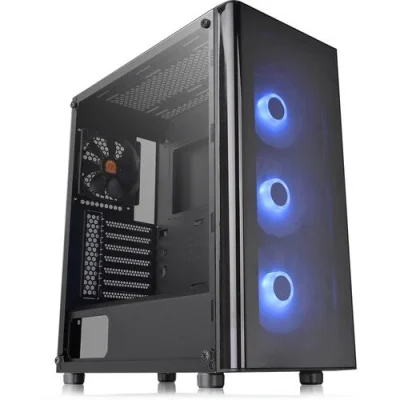 Thermaltake V200 Tempered Glass RGB Mid-Tower Case (Black, 2020 Edition)