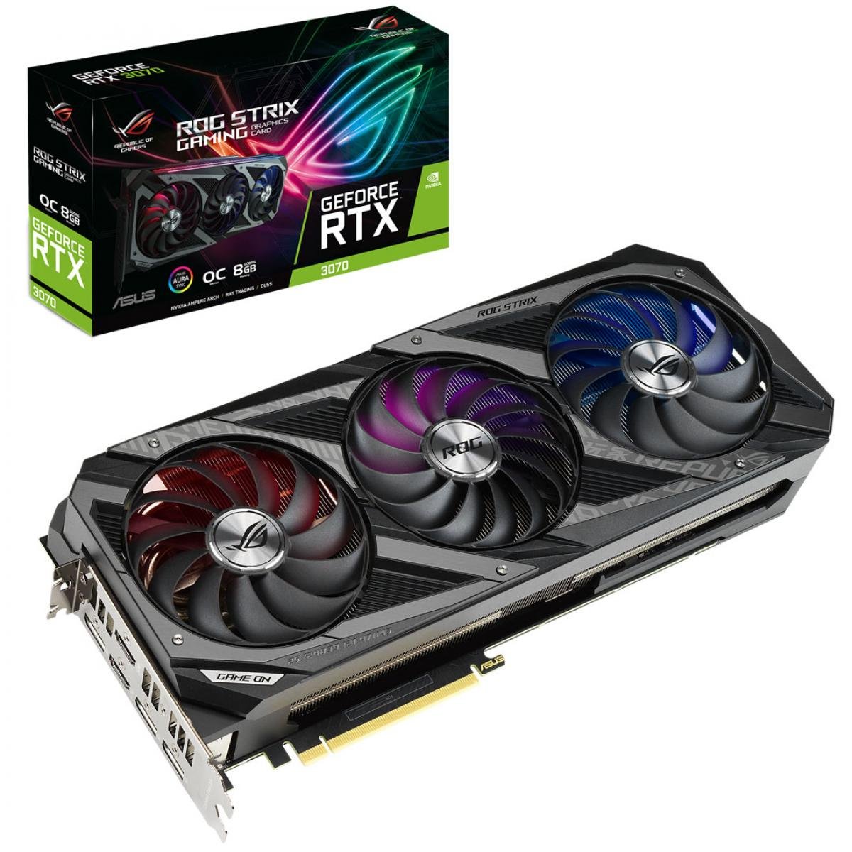 Asus Rog Strix Geforce Rtx 3070 8gb Gddr6 Oc Edition |  Graphics Card