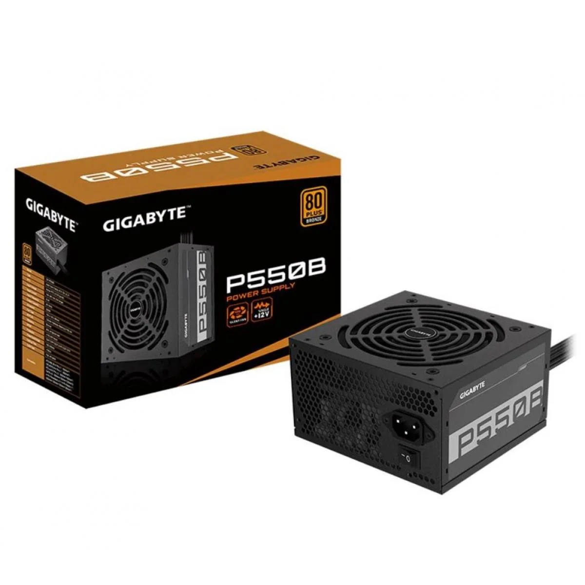 Gigabyte P500b 550w 80 Plus Bronze Silent Fan,active Power Protection |  Components |  Power Supply