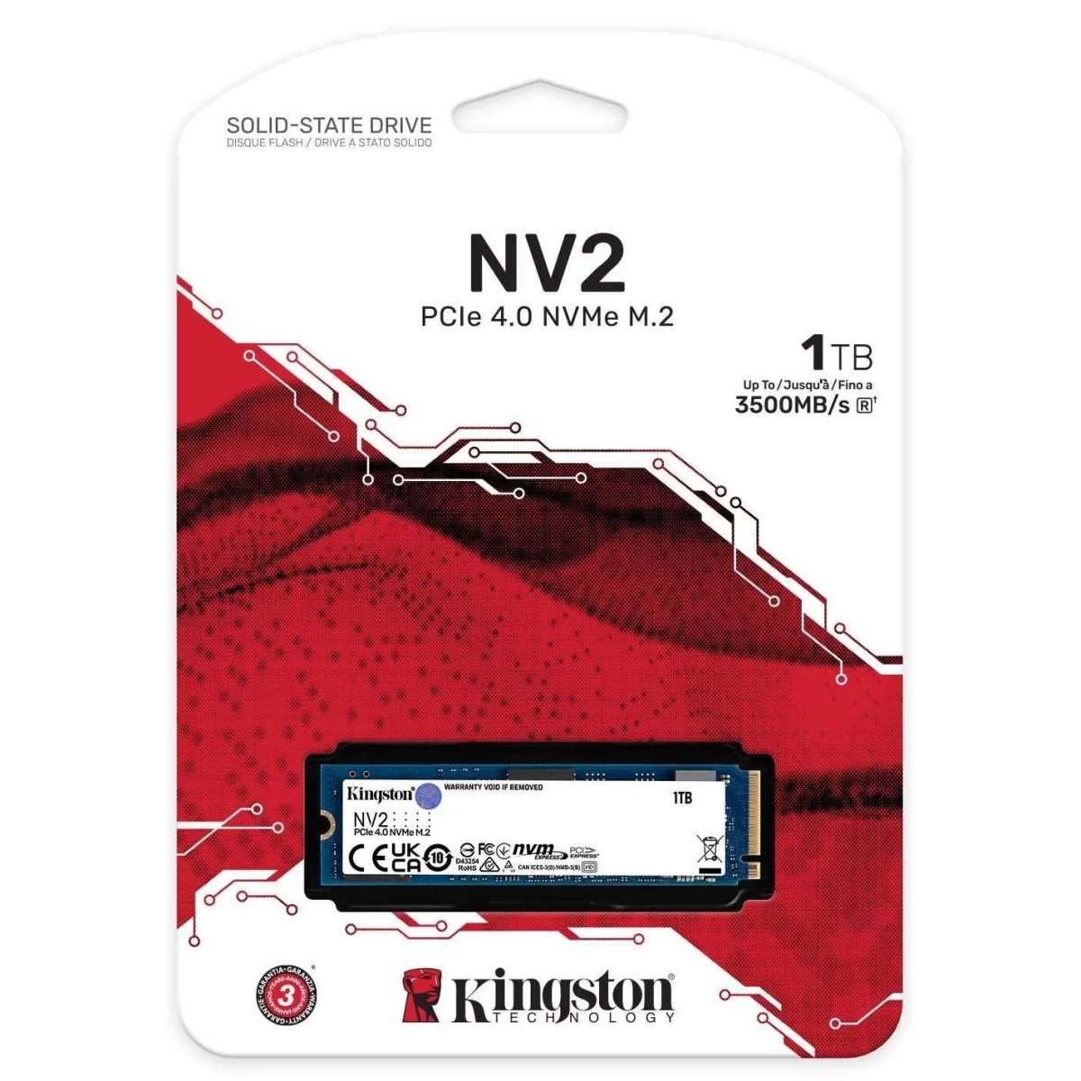 Kingston Nv2 1tb M.2 2280 Nvme Internal Ssd | Pcie 4.0 Gen |  SSD