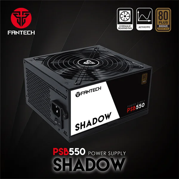 Fantech Psb550 Shadow 80 Plus Bronze Psu |  Components |  Power Supply