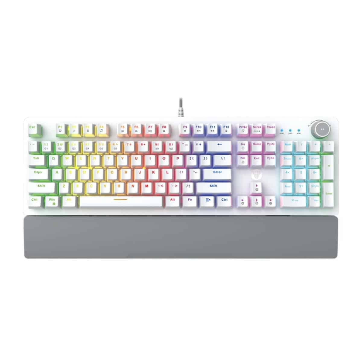 Fantech Maxpower Mk853 V2 Rgb Mechanical Gaming Keyboard, Macro Supported, Ergonomic Wrist Rest, Ant |  Accessories |  Keyboard