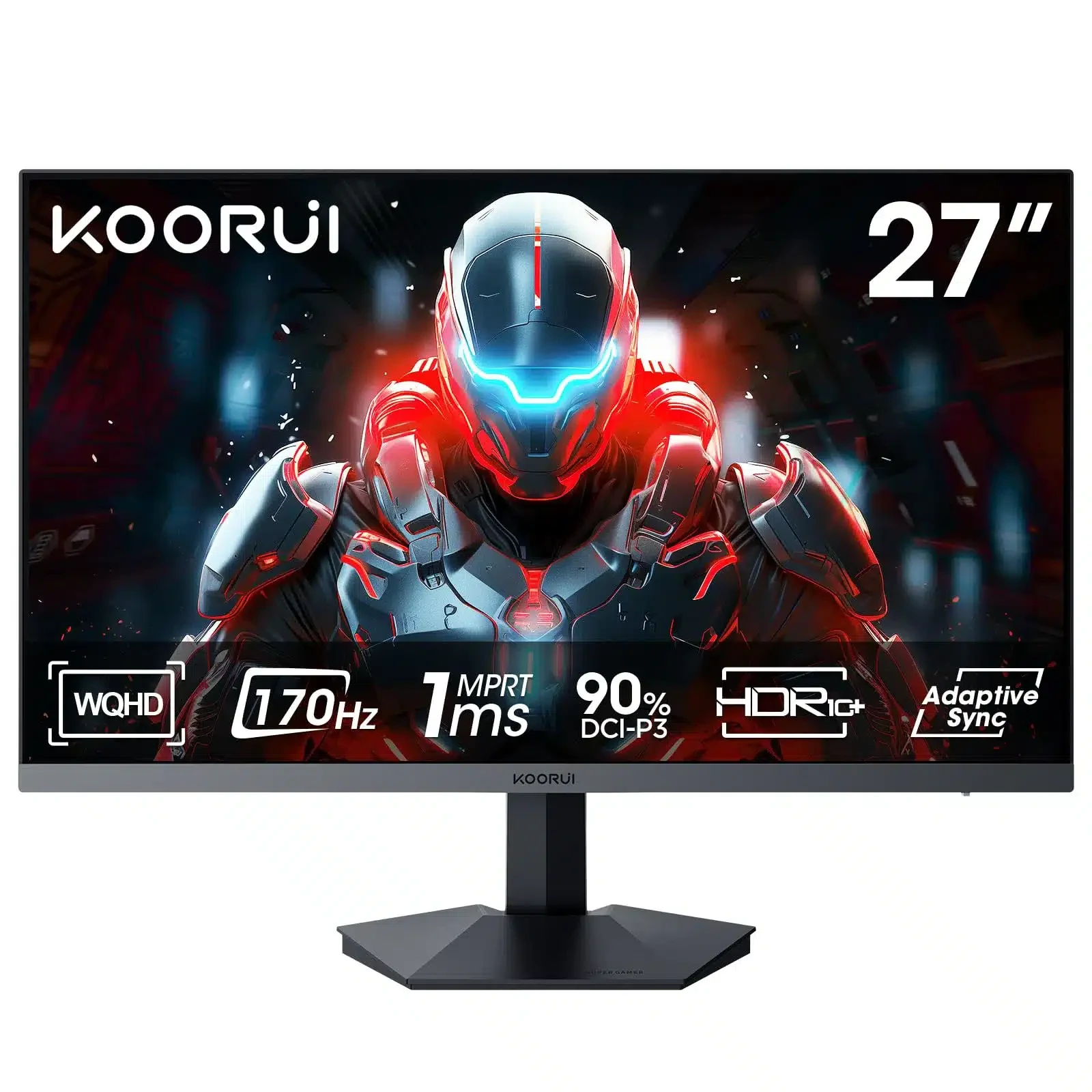KOORUI GN03 27 inch QHD 2560 x 1440 170HZ PC Computer Monitor