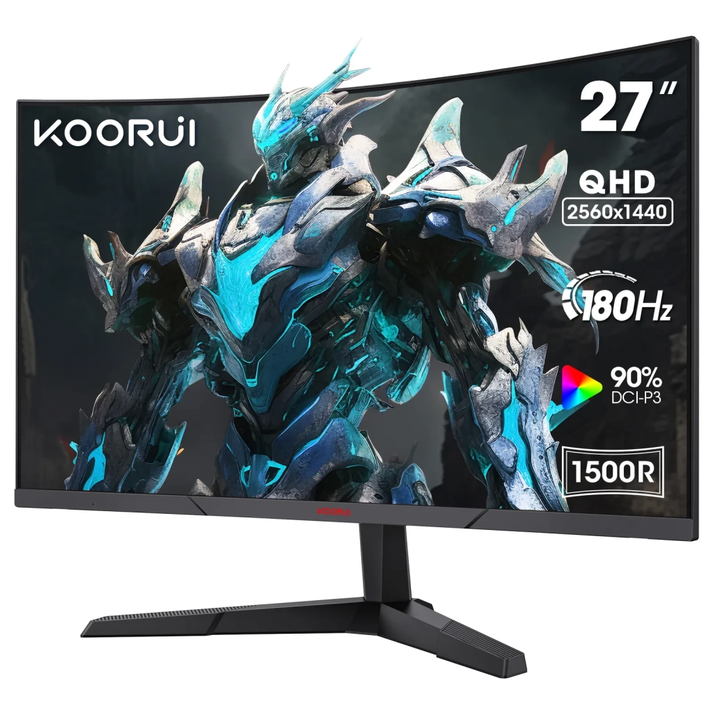 KOORUI 27 inch curved gaming monitor