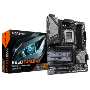 GIGABYTE B650 EAGLE AX Motherboard – AM5 Socket, Supports Ryzen 7000/8000/9000 CPUs, DDR5, PCIe 5.0, Wi-Fi 6E, ATX Form Factor