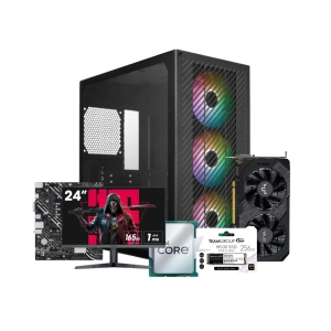 GTX 1660 SUPER Gaming PC with KOORUI 165Hz Monitor – i3-13100F | 16GB DDR4 | NVMe SSD 256