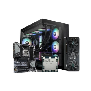 RTX 5070 Ti Beast Build – Ryzen 5 9600X | 32GB DDR5 | 1TB NVMe | Liquid Cooled | B650 Wi-Fi Edition