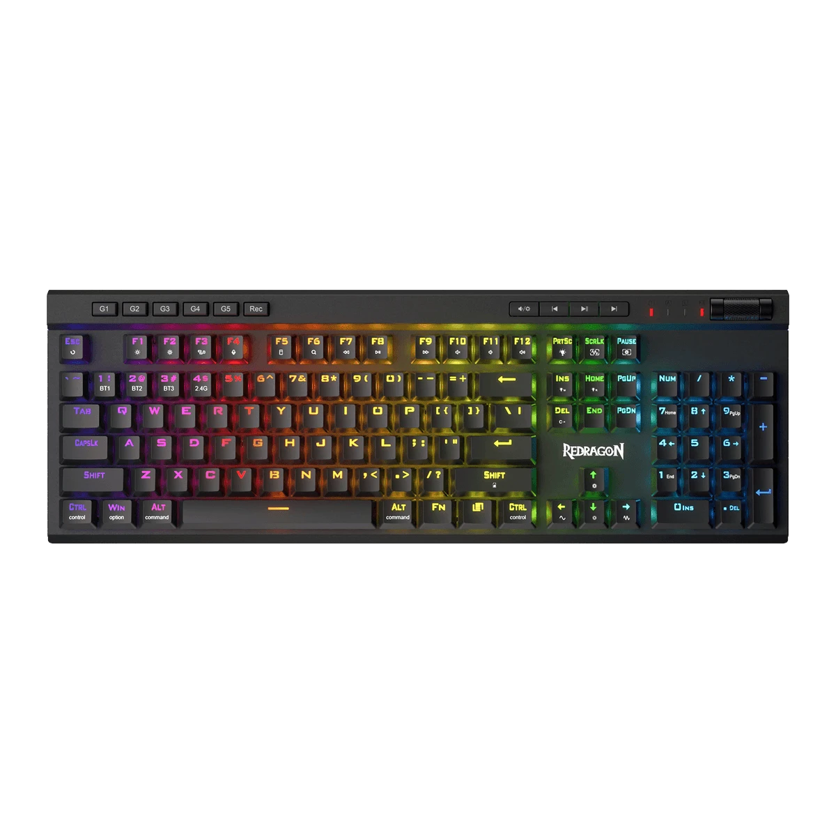 Redragon K580 VATA RGB – Ultimate Mechanical Gaming Keyboard with Macro Keys and Dynamic Lighting
