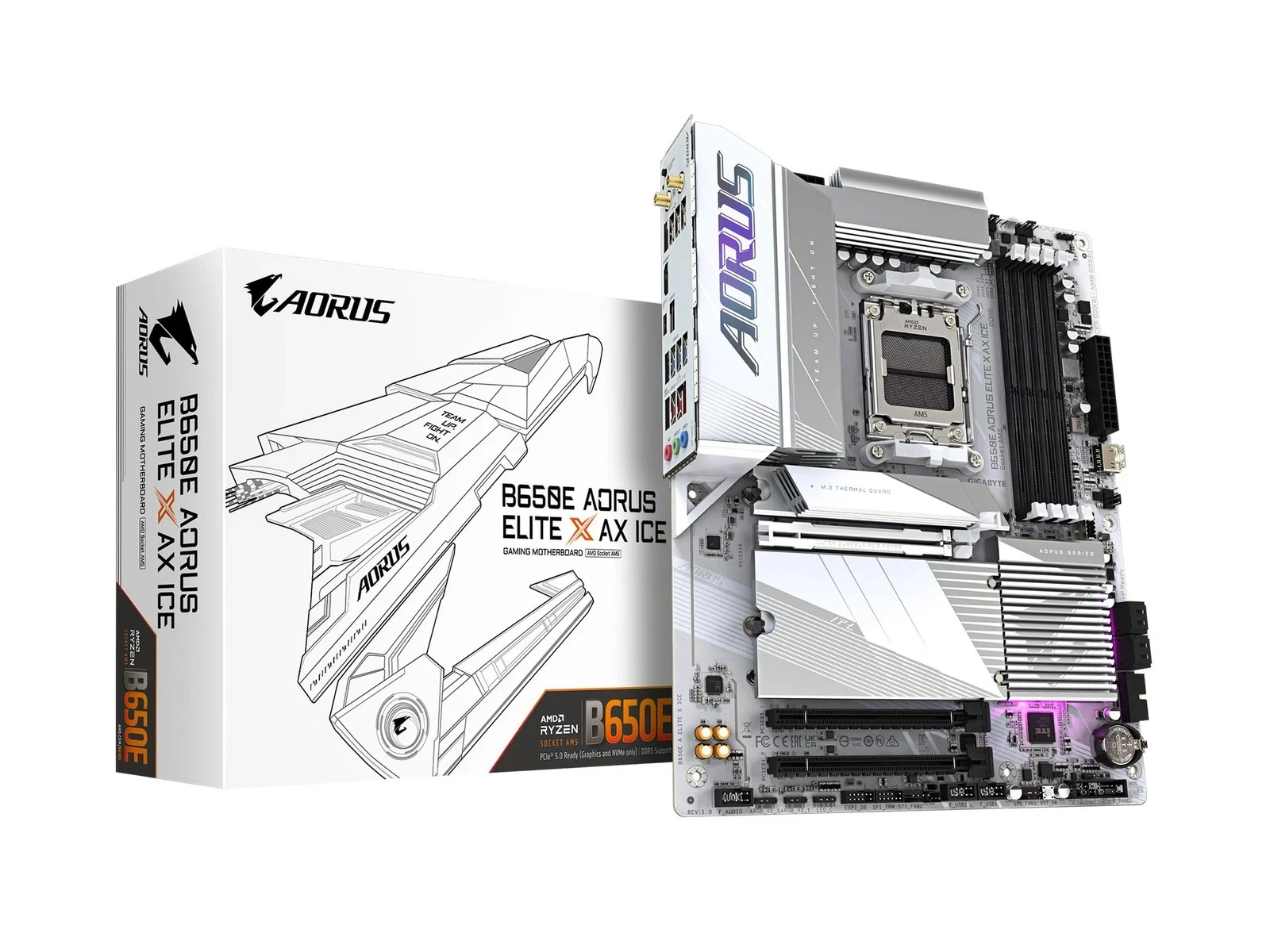GIGABYTE B650E AORUS ELITE X AX ICE – Ultimate Gaming Motherboard