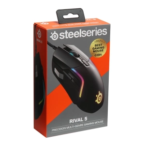 SteelSeries Rival 5 Wired RGB Optical Gaming Mouse – 18000 DPI