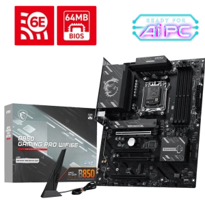 MSI B850 GAMING PRO WIFI6E DDR5 AM5 Gaming Motherboard