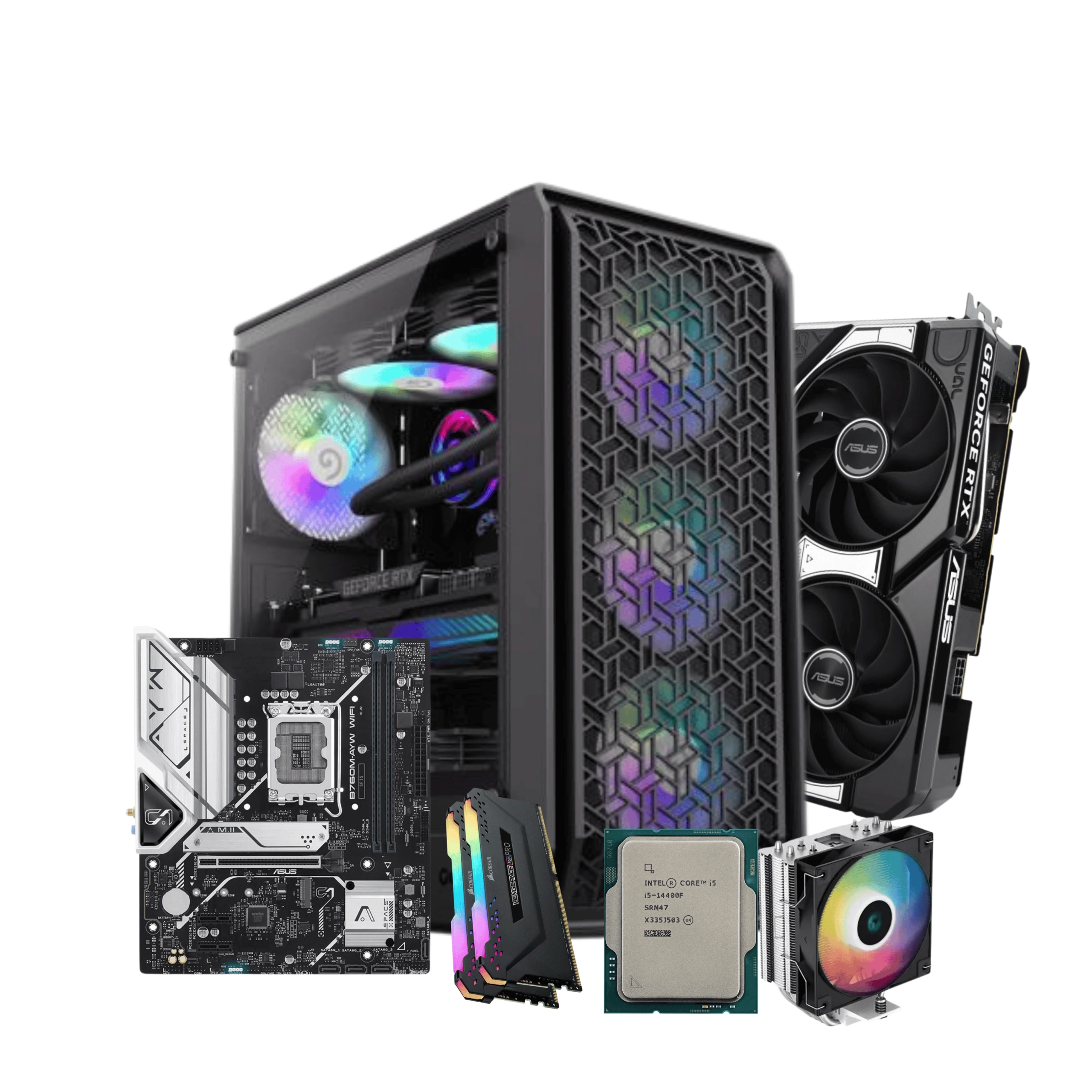 Gaming PC – Intel Core i5-14400F | RTX 5060 8GB | 16GB RAM | NVMe SSD | Gaming PCs