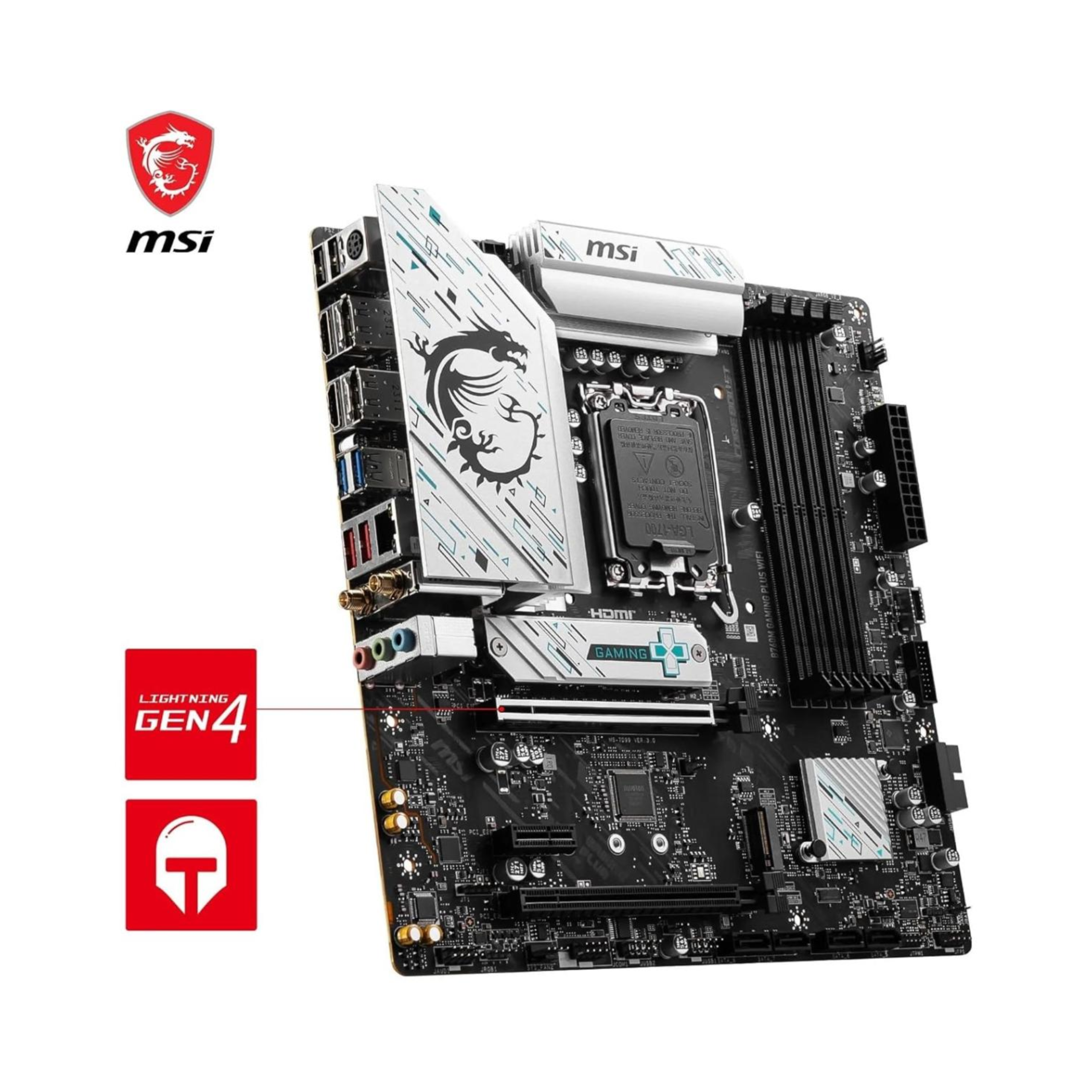 MSI B760M GAMING PLUS WIFI LGA 1700 Micro-ATX Motherboard | INTEL MOTHERBOARD | Motherboard MSI B760M GAMING PLUS WIFI LGA 1700 Micro-ATX Motherboard | INTEL MOTHERBOARD | Motherboard