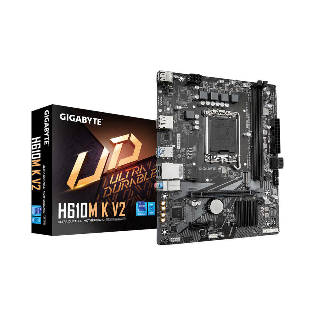GIGABYTE H610M K V2 DDR5 LGA 1700 Micro-ATX Motherboard