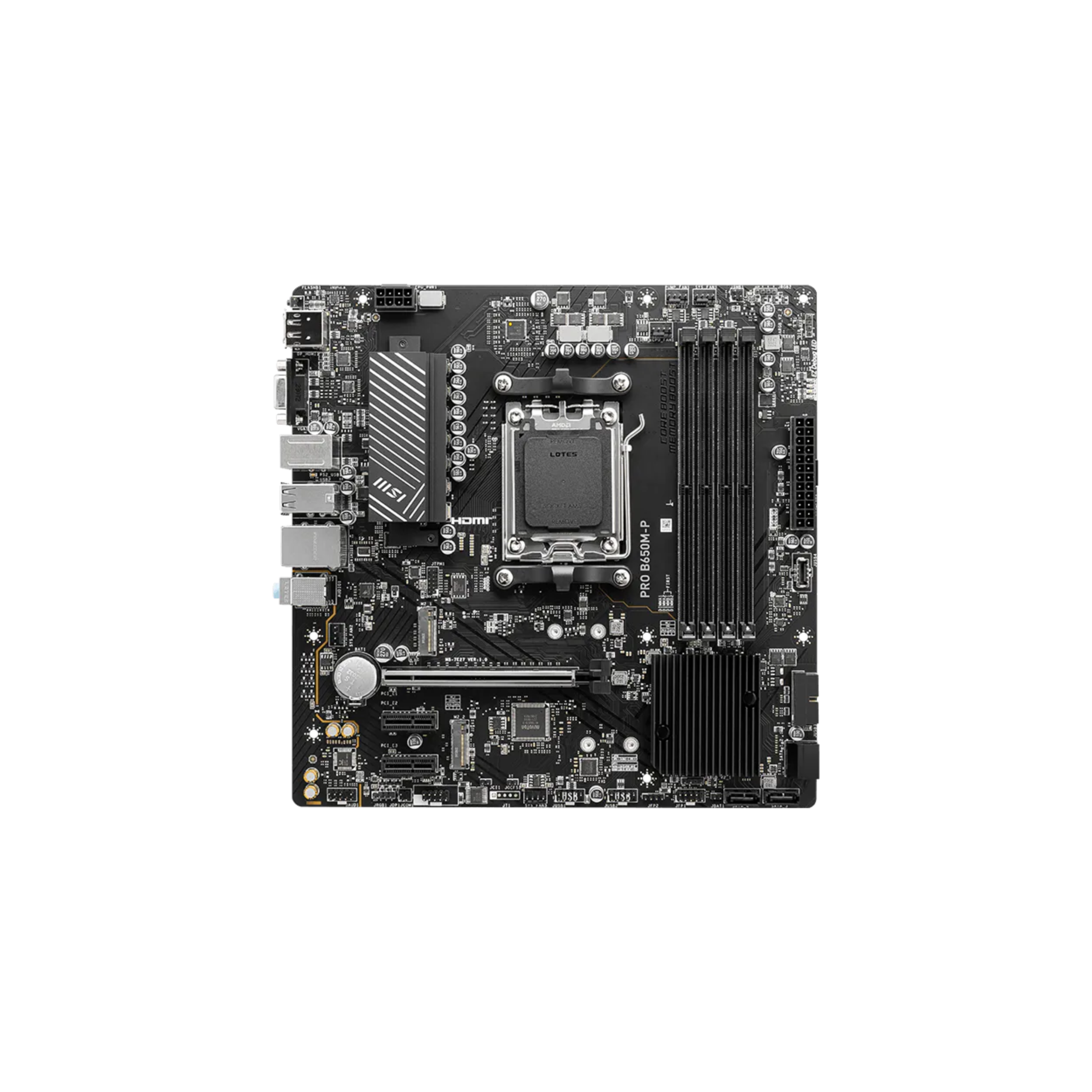 MSI PRO B650M-P AM5 Micro-ATX Motherboard | AMD MOTHERBOARD | Motherboard MSI PRO B650M-P AM5 Micro-ATX Motherboard | AMD MOTHERBOARD | Motherboard