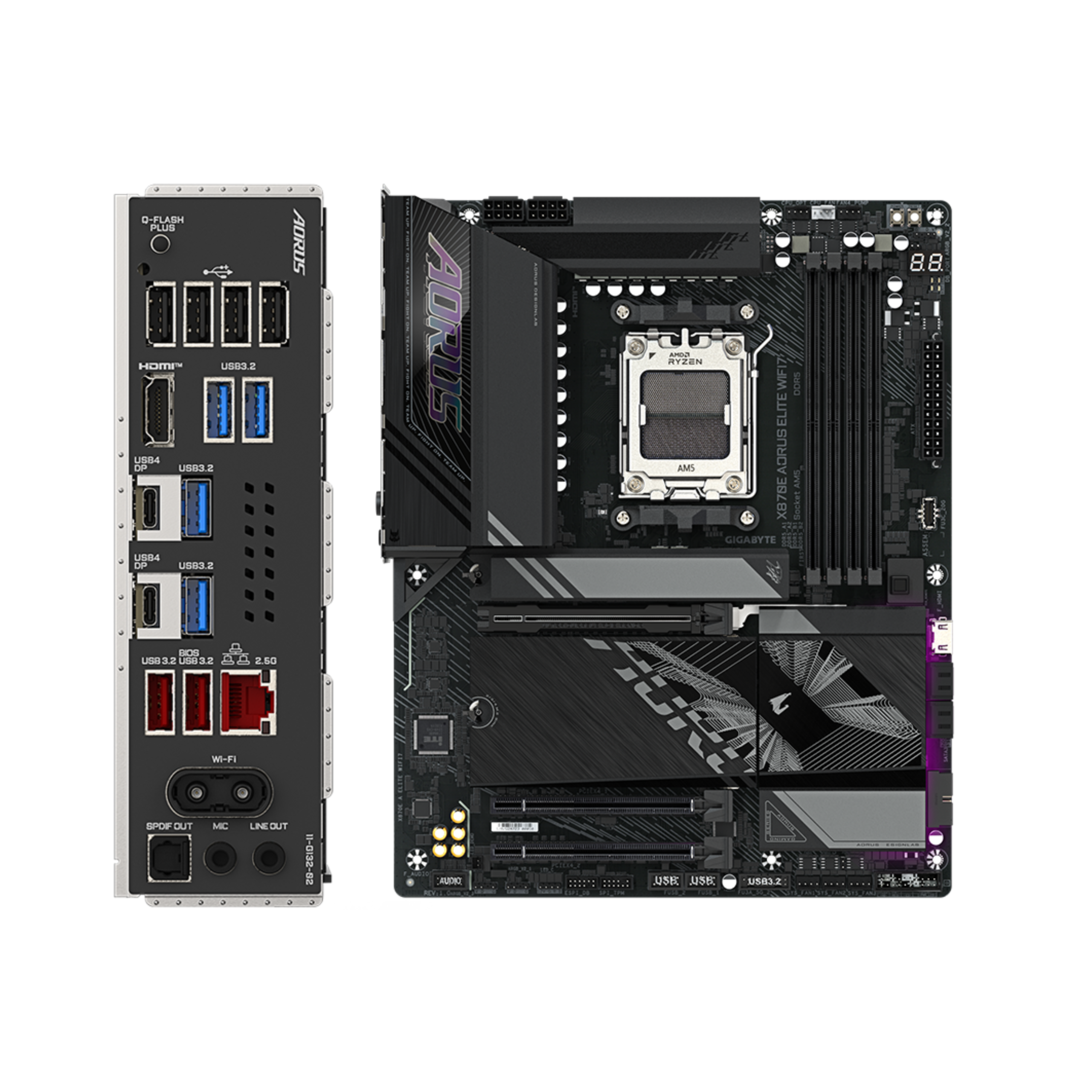 GIGABYTE AORUS X870E ELITE WIFI7 AM5 ATX Gaming Motherboard | AMD MOTHERBOARD | Motherboard GIGABYTE AORUS X870E ELITE WIFI7 AM5 ATX Gaming Motherboard | AMD MOTHERBOARD | Motherboard