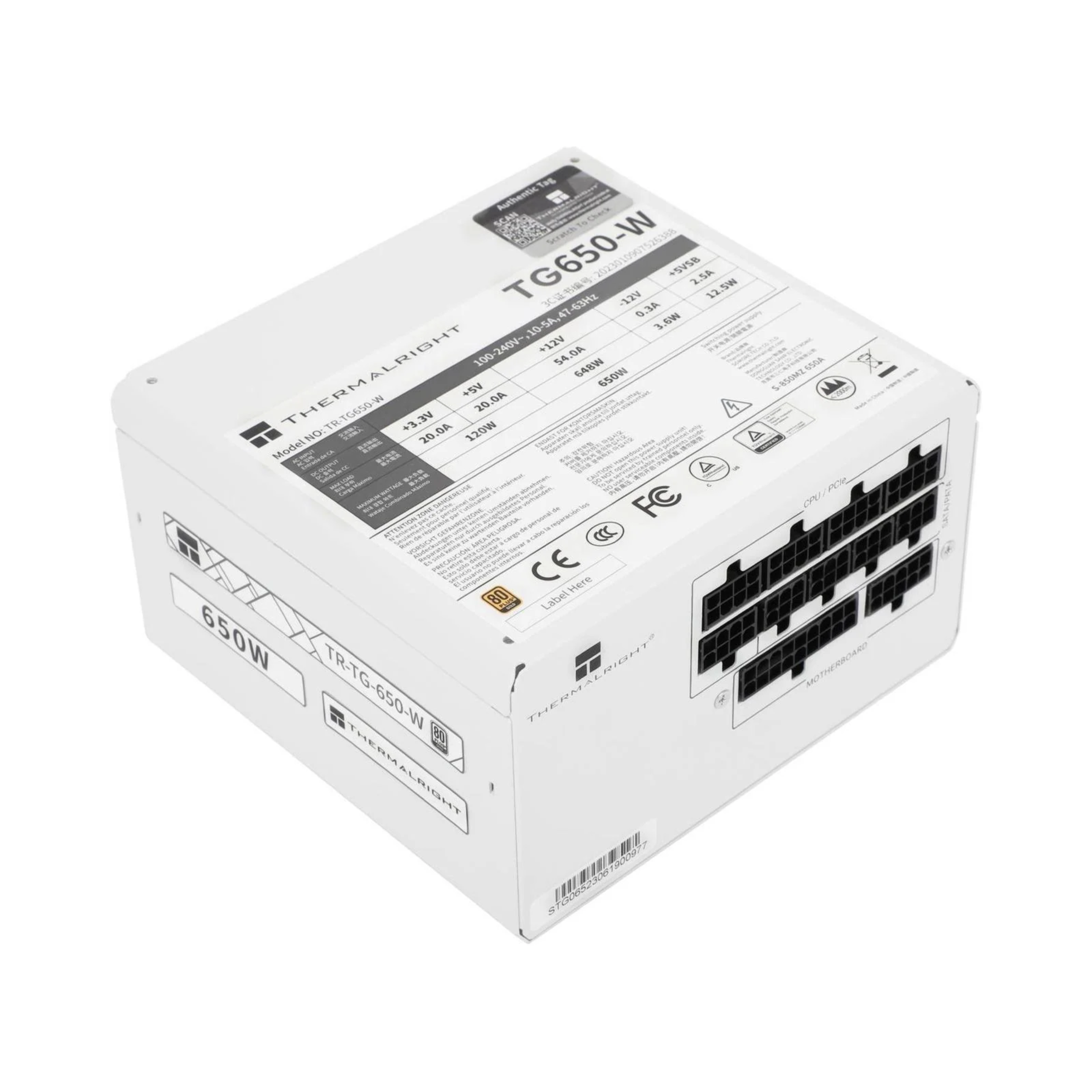 Thermalright TR-TG650S-W 650W 80 PLUS Gold White Power Supply | Power Supply Thermalright TR-TG650S-W 650W 80 PLUS Gold White Power Supply | Power Supply