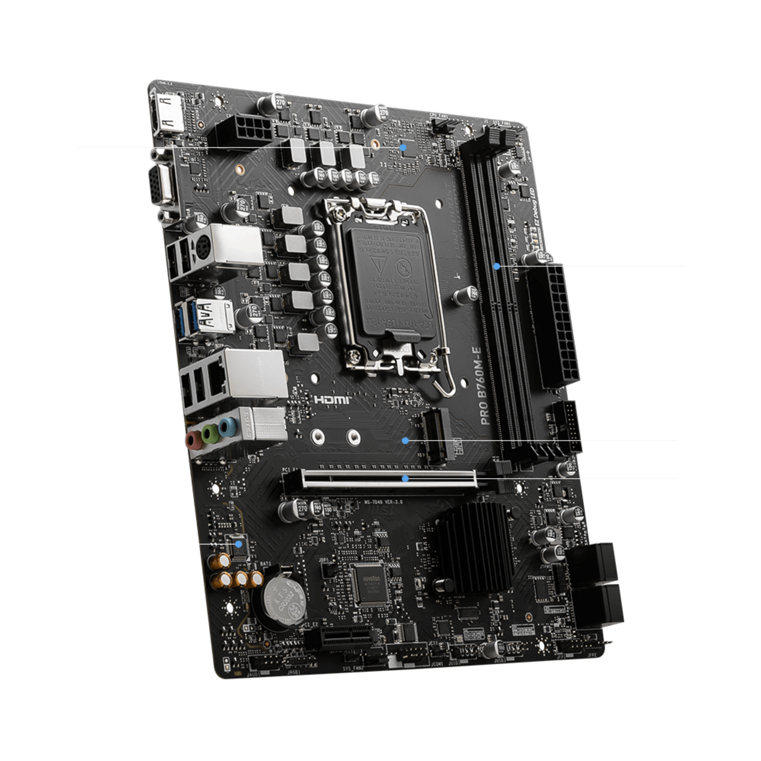 MSI PRO B760M-E DDR5 Micro-ATX Motherboard | INTEL MOTHERBOARD | Motherboard MSI PRO B760M-E DDR5 Micro-ATX Motherboard | INTEL MOTHERBOARD | Motherboard